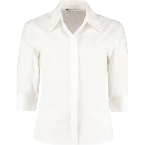 textil Mujer Camisas Kustom Kit KK715 Blanco