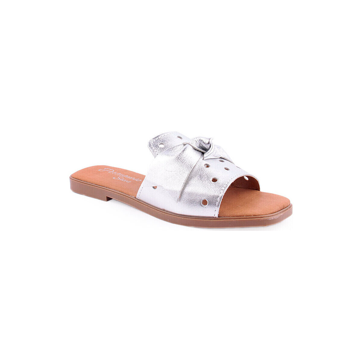 Zapatos Mujer Zuecos (Mules) Bc L Slippers CASUAL Plata