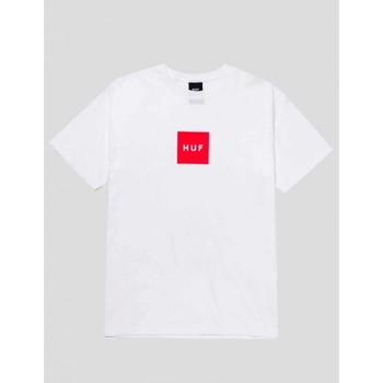 textil Hombre Camisetas manga corta Huf CAMISETA  ESSENTIALS BOX LOGO TEE  WHITE Blanco