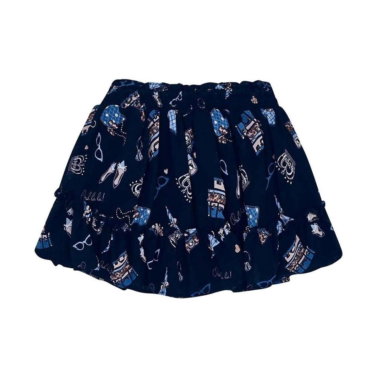 textil Niña Shorts / Bermudas Mayoral Falda gasa estampada Marino Azul