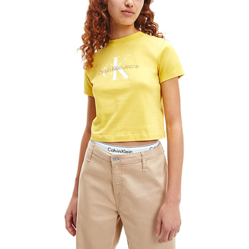 textil Mujer Camisetas manga corta Calvin Klein Jeans J20J218852-ZCU Amarillo