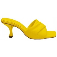 Zapatos Mujer Zuecos (Mules) Foos mule con tira cruzada y tacon fino Amarillo