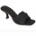 Zapatos Mujer Botas Foos mule con tira cruzada y tacon fino Negro