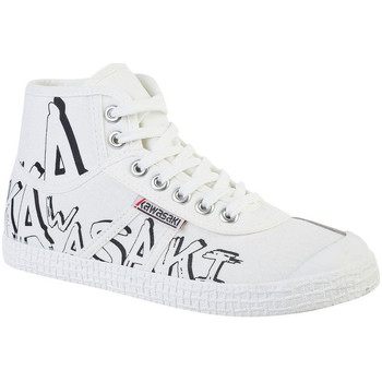 Zapatos Deportivas Moda Kawasaki Graffiti Canvas Boot K202415 1002 White Blanco