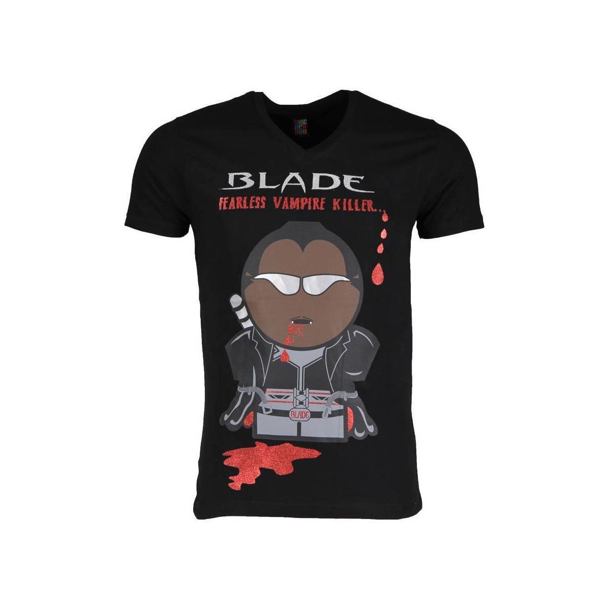 textil Hombre Camisetas manga corta Local Fanatic Blade Fearless Vampire Killer Negro