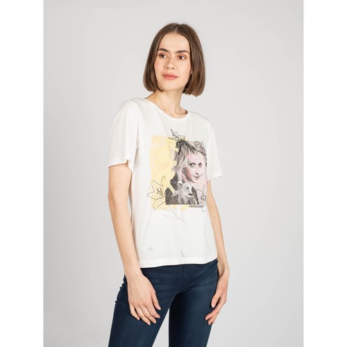textil Mujer Camisetas manga corta Patrizia Pepe 8M1161/A8R8 Blanco