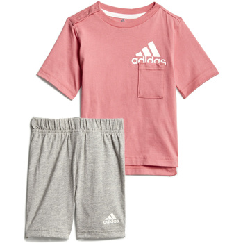 textil Niños Conjuntos chándal adidas Originals - Tuta rosa /grigio GM8971 Rosa