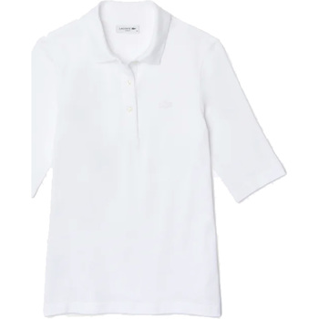 textil Mujer Tops y Camisetas Lacoste PF0503-001 Blanco