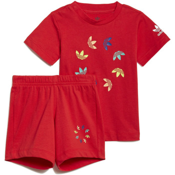 textil Niños Conjuntos chándal adidas Originals - Tuta rosso HE6853 Rojo