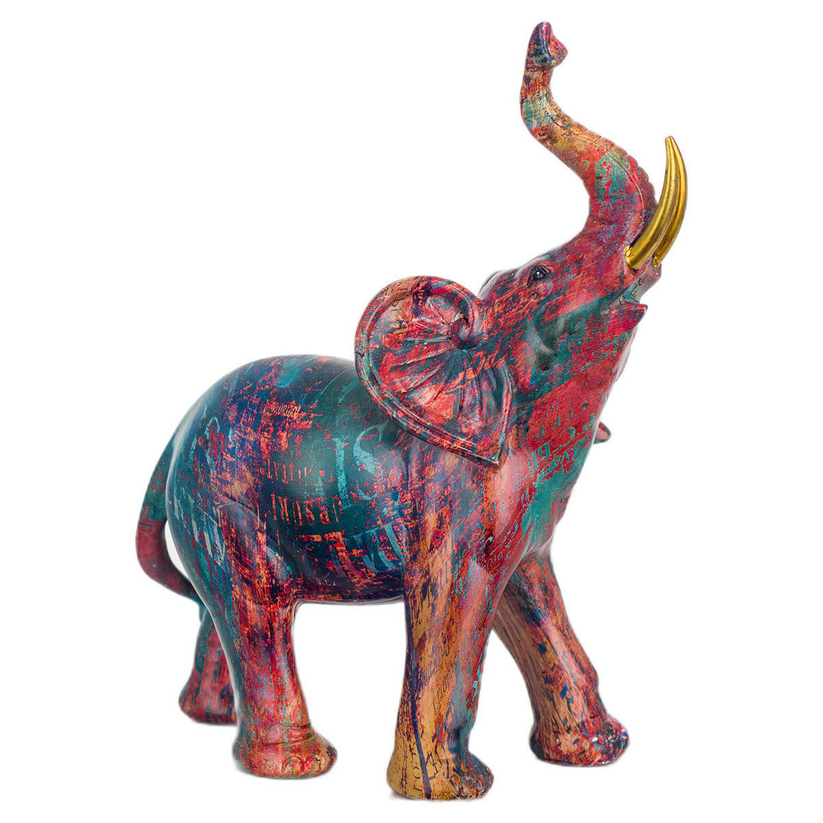 Casa Figuras decorativas Signes Grimalt Figura Elefante Rojo