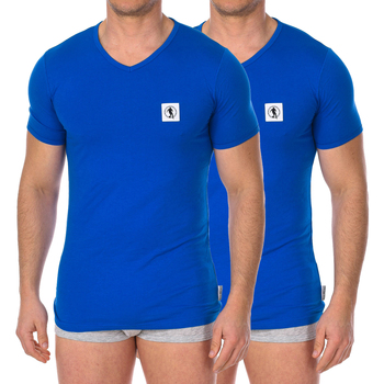 textil Hombre Camisetas manga corta Bikkembergs BKK1UTS08BI-BLUE Azul