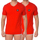 textil Hombre Camisetas manga corta Bikkembergs BKK1UTS08BI-RED Rojo