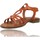 Zapatos Mujer Sandalias Patricia Miller Sandalias Planas de Piel para Mujer de  5627J Rojo