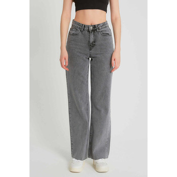 textil Mujer Pantalones Robin-Collection Jeans Basic High Waist D Gris