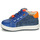 Zapatos Niño Zapatillas bajas Geox B BIGLIA B. B - NAPPA+DENIM SL Azul / Naranja