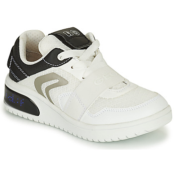 Zapatos Niño Zapatillas bajas Geox J XLED B. B - MESH+GEOBUCK Blanco / Negro