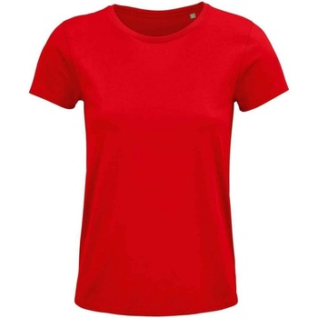 textil Mujer Camisetas manga larga Sols 3581 Rojo