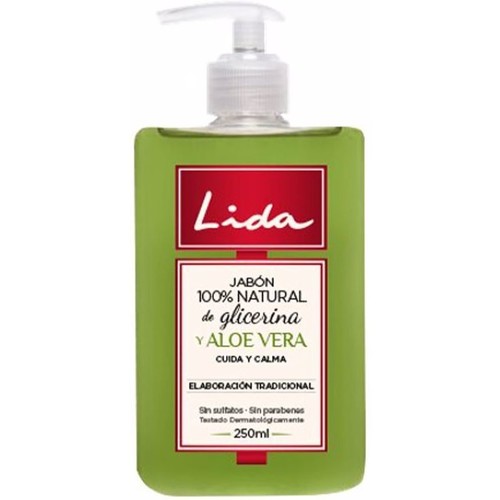 Belleza Productos baño Lida Jabón 100% Natural Manos Glicerina Y Aloe Vera 