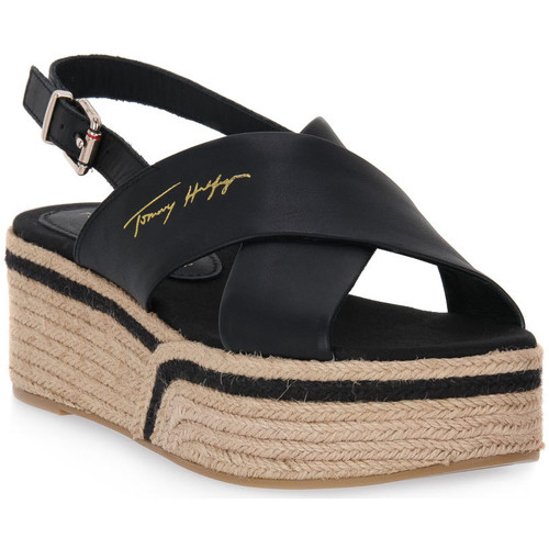 Zapatos Mujer Sandalias Tommy Hilfiger BDS ELEVATED Negro