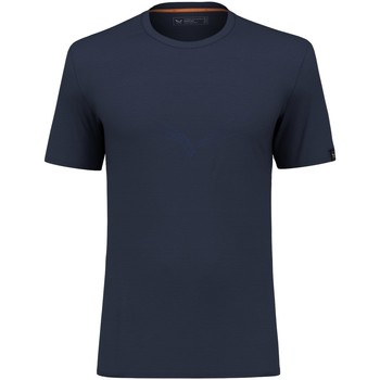 textil Hombre Tops y Camisetas Salewa Puez Eagle Sketch Merino Men's T-Shirt 28340-3960 Azul