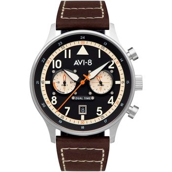 Relojes & Joyas Hombre Relojes analógicos Avi-8 Avi AV-4088-01, Quartz, 44mm, 5ATM Plata