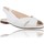 Zapatos Mujer Sandalias Patricia Miller Sandalias Planas de Piel para Mujer de  5542 Blanco
