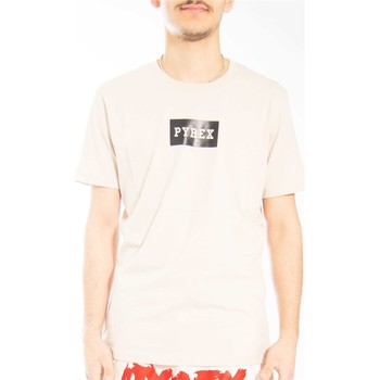 textil Hombre Camisetas manga corta Pyrex 22EPB43251 Beige