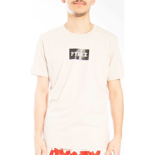 textil Hombre Camisetas manga corta Pyrex 22EPB43251 Beige