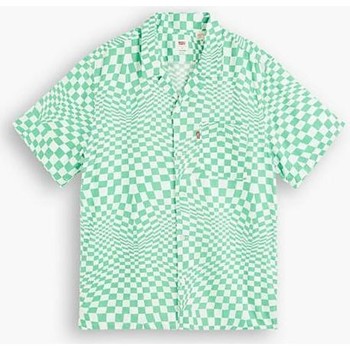 textil Hombre Camisas manga larga Levi's 72625 0056 - SUNSET CAMP-TRIPPY CHECK Verde