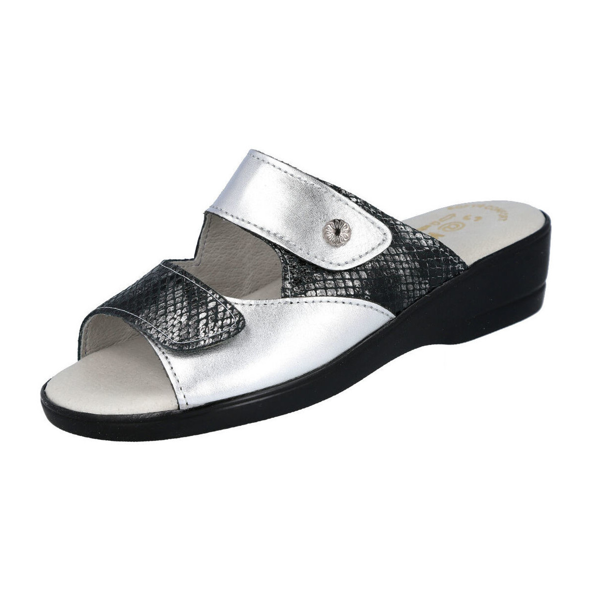 Zapatos Mujer Chanclas L&R Shoes 5386.3 Plata