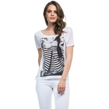 textil Mujer Tops y Camisetas Salsa T-Shirt  Maiorca Blanc Blanco