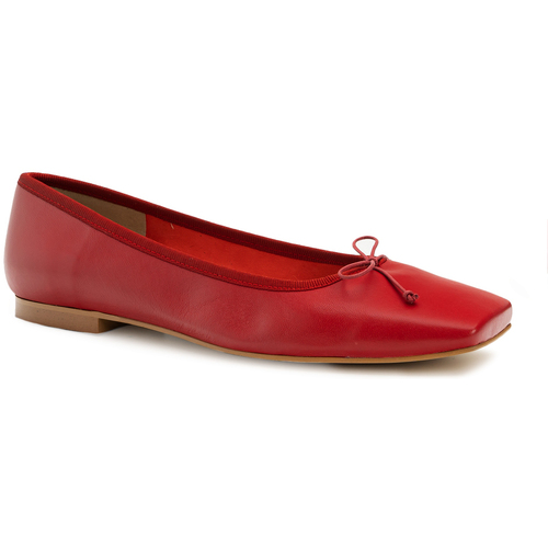Zapatos Mujer Bailarinas-manoletinas Andypola Lisa Rojo