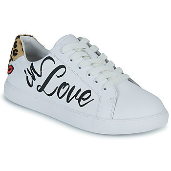 Zapatos Mujer Zapatillas bajas Bons baisers de Paname SIMONE CRAZY IN LOVE Blanco