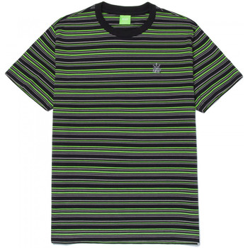 textil Hombre Tops y Camisetas Huf T-shirt crown stripe ss knit top Negro