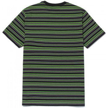Huf T-shirt crown stripe ss knit top Negro