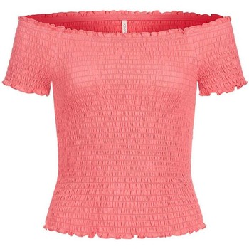 textil Mujer Camisetas sin mangas Only 15180248 ALICIA-STRAWBERRY Rojo