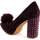 Zapatos Mujer Zapatos de tacón Eferri Zapato de fiesta Rabbit Burdeo