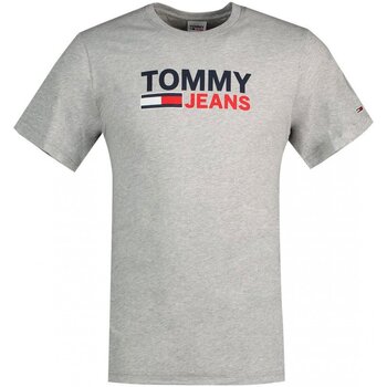 textil Hombre Camisetas manga corta Tommy Jeans DM0DM15379 - Hombres Gris