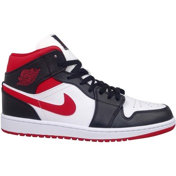 una vez rociar Educación moral Nike Air Jordan 1 Mid Blanco, Rojos, Negros - Zapatos Deportivas altas  Hombre 282,00 €