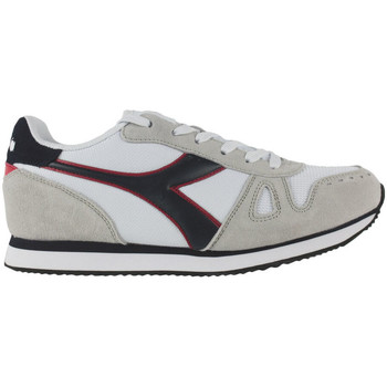 Zapatos Hombre Deportivas Moda Diadora SIMPLE RUN C9304 White/Glacier gray Blanco