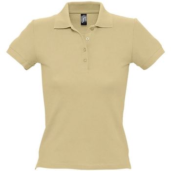 textil Mujer Polos manga corta Sols PEOPLE - POLO MUJER Beige