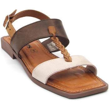 Zapatos Mujer Sandalias Wikers D29454 Beige
