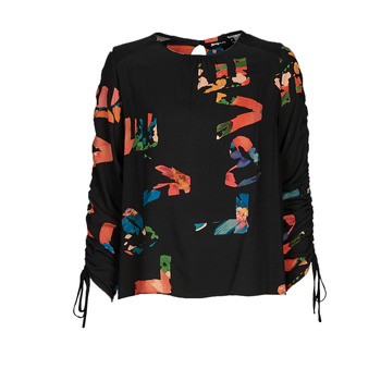textil Mujer Tops / Blusas Desigual GRAPHIC LOVE Negro / Multicolor
