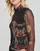 textil Mujer Camisetas manga larga Desigual FRIENDS Negro / Multicolor