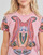 textil Mujer Camisetas manga corta Desigual FLOWER Rosa