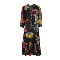 textil Mujer Vestidos largos Desigual ODYSSEY Negro / Multicolor