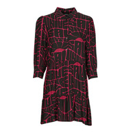 textil Mujer Vestidos cortos Desigual CIRA Negro / Rosa