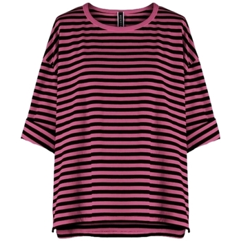 textil Mujer Tops / Blusas Wendy Trendy Top 110641 - Black/Pink Rosa
