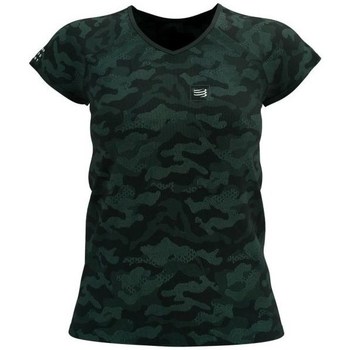 textil Mujer Camisetas manga corta Compressport Premium Negros, Verdes
