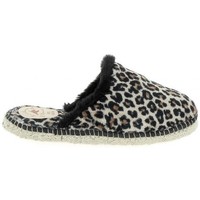 Zapatos Mujer Pantuflas La Maison De L'espadrille Mule Feutre Leopard Multicolor